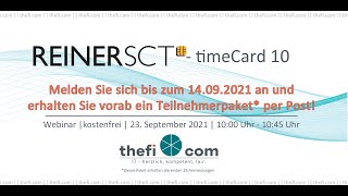 REINER SCT timeCard Zeiterfassung [upl. by Eppesiug]