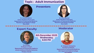 PG Seminar on Adult Immunization [upl. by Javier]