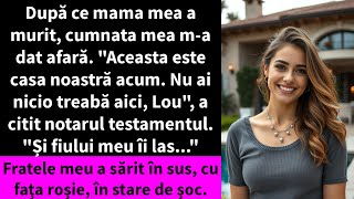 După ce mama mea a murit cumnata mea ma dat afară quotAceasta este casa noastră acum [upl. by Eahs]