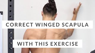 Correct winged scapula  DONT SKIP THIS scapular rotation exercise [upl. by Nilre]