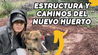 Continuo el HUERTO con materiales RECICLADOS y viene mi PERRO Roni La FINCA con LLUVIA Vlog164 [upl. by Kimball]