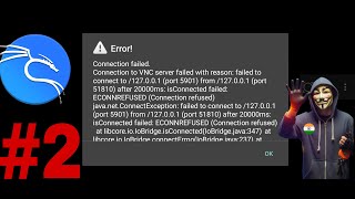 How to Fix connection failed error in Kali Nethunter Kex [upl. by Yemarej324]