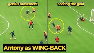 Footage VIRAL seems like Antony was training hard as WINGBACK scoring the goal during training [upl. by Nahtnoj552]