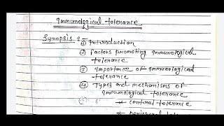 immunological Tolerance msczoology notes pdf [upl. by Dibru]