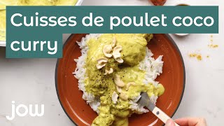 Recettes des Cuisses de poulet coco curry [upl. by Aniv]