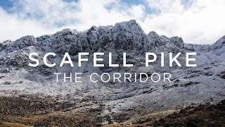 Scafell Pike Corridor Route by drone  Winter hiking documentary [upl. by Giliana]