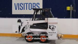 Iceco BoardCat Arena Dasher Board Cleaning System [upl. by Hawker331]