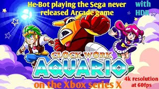 HeBot playing the never released Sega Arcade game Clockwork Aquario on the Xbox series X [upl. by Lirva]