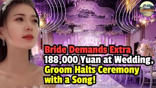 Bride Demands Extra 188000 Yuan at Wedding Groom Halts Ceremony with a Song [upl. by Abell]