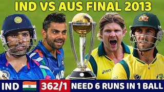 INDIA VS AUSTRALIA ODI MATCH 2013  FULL MATCH HIGHLIGHTS  MOST THRILLING MATCH EVER🔥😱 [upl. by Ennaehr955]