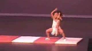 Amazing gymnast 4 yr old Gabby Tina Turner Dance [upl. by Oninrutas]