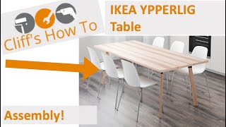 IKEA YPPERLIG Table Assembly [upl. by Darby]