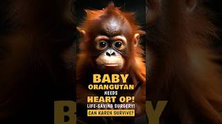 TRAILER BABY ORANGUTAN FIGHTS FOR LIFE Open Heart Surgery  Can Karen Survive [upl. by Jessee]