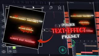 Ae Inspired Text Animation  Text Effect  Alight Motion  XML Preset [upl. by Brice]