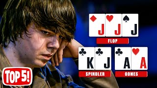 Top 5 Most EPIC Poker Hands You Must Have Seen ♠️ PokerStars [upl. by Lehcsreh120]