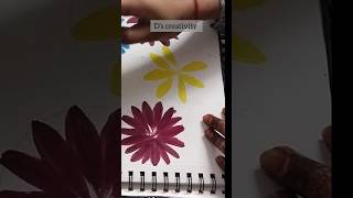 🌻 flower  acrylic painting  tutorial  Ds creativity [upl. by Anurag836]