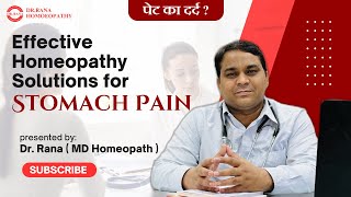 Homeopathic solutions for stomach pain relief with Dr Rana MD Homeopath [upl. by Aimahs]