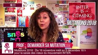 Mutations2018 Profs  Demander sa mutation  Flash Educ  112017 [upl. by Donaldson]