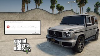 How to FIX error in GTA 5  Out of game memory  ERRMEMEMBEDDEDALLOCALLOC [upl. by Leodora]