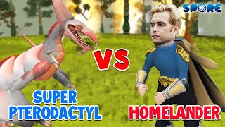 Super Pterodactyl vs Homelander  Dino vs Hero S4E6  SPORE [upl. by Elorak]