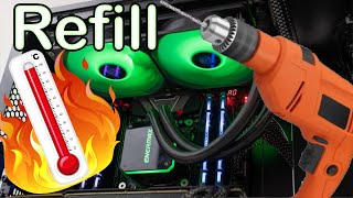 Refilling an AIO Liquid Cooler Enermax LIQMAX III RGB [upl. by Tatman355]