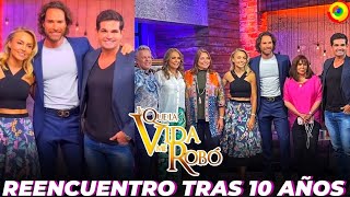 Elenco De ‘LO QUÉ LA VIDA ME ROBO’ Se Reencuentra A 10 Años De Su Estreno Con Angelique Boyer [upl. by Aihsirt]