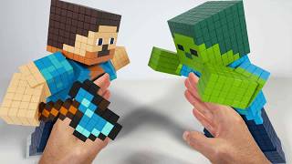 Steve VS Zombie Minecraft Animation  Magnetic Games [upl. by Laehcar733]