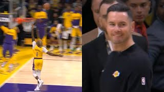 DAngelo Russell misses wide open layup and JJ Redick hides frustration perfectly [upl. by Desi]