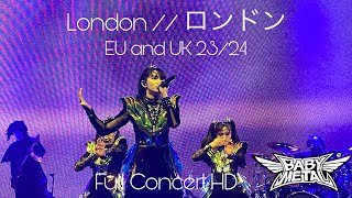 BABYMETAL  Live in London Day 01 23 Roundhouse UK AND EU 2023 amp 2024 [upl. by Wiese]