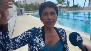 Ericka Bareigts parle de la réouverture de la piscine du Moufia après 2 ans de travaux [upl. by Conrade]