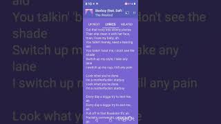 Starboy lyrics [upl. by Ennyroc]