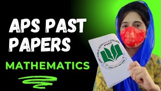 Aps Past papers 📃 Maths class 6sample papers mathsaps MathsNew secondary Mathematics book 1 📖 [upl. by Fiedling]