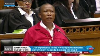 Malema responds to Presidency budget vote speech [upl. by Adnilev]