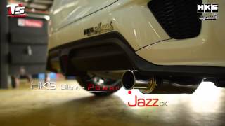 Honda Jazz GK with HKS Silent Power [upl. by Aryahay]