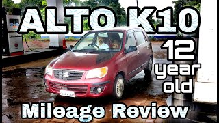 Alto K10 firstgeneration 12 year old mileage TEST  2023 alto [upl. by Neelia962]