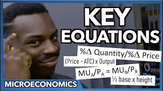 Microeconomics Key Equations [upl. by Yasmin]