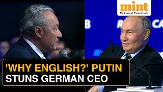 Speak German Putin Lashes Out At German CEO for speaking in English  You Represent GERMANY [upl. by Alodie]