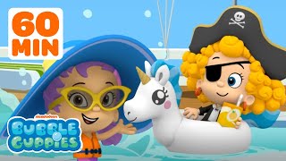 Bubble Guppies Summer Fun ☀️ 1 HOUR of Games Songs amp Scenes  Bubble Guppies [upl. by Ardme]