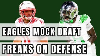 Philadelphia Eagles MOCK DRAFT 20  Getting FREAKS on Defense [upl. by Alastair]