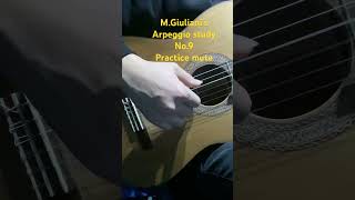 MGiuliani’s Arpeggio study practice mute classicalguitar guitararpeggio guitartechnique [upl. by Lebatsirc]