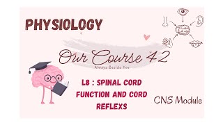 L8  Physiology  spinal cord function and spinal reflexs CNS 42 [upl. by Esereht115]