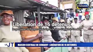 MAISON CENTRALE DE CONAKRY LIBÉRATION DE 16 DETENUS [upl. by Suixela]