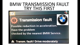 How To Clear BMW Transmission Fault Error Try This First Before Heading To A Mechanic [upl. by Fowler]