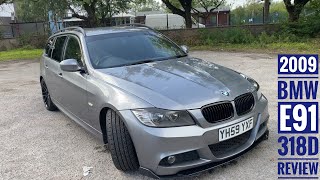 2009 BMW 318d E91 Tourer Review [upl. by Klug]