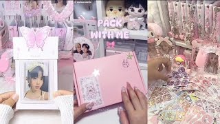 🎀✨ packing photocard kpop ASMR  Tiktok compilation  3 fyp foryou asmr packing kpop [upl. by Naziaf]