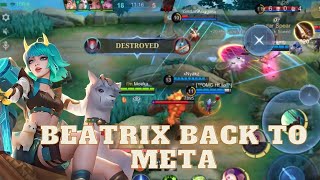 Beatrix Era Is Back Try This Build   Best Marksman Gameplay MLBB 2024 [upl. by Colyer]