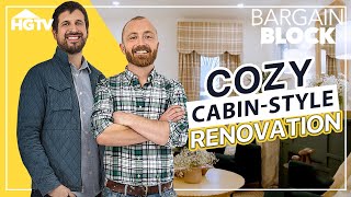 Amazing Cabin Style Remodel of DECREPIT House  Bargain Block  HGTV [upl. by Eniroc]