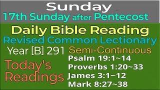 2024Sep15 SUNDAY Seventeenth Sunday after Pentecost  Revised Common Lectionary Year B291 [upl. by Woolson]