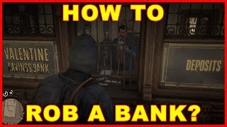 Red Dead Redemption 2 Can You Rob a Bank What You Need to Know [upl. by Ecirtam]