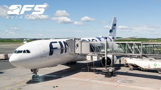 Finnair  A330 300  Economy Class  Helsinki HEL to New York JFK  TRIP REPORT [upl. by Yllitnahc]